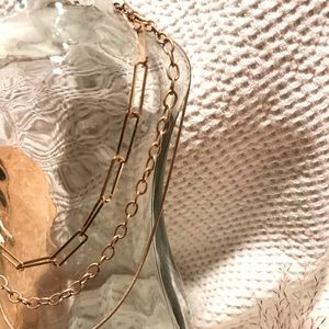 Three tiered chain necklace